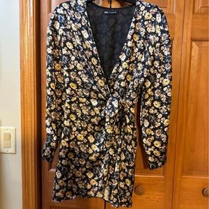ZARA Floral Romper